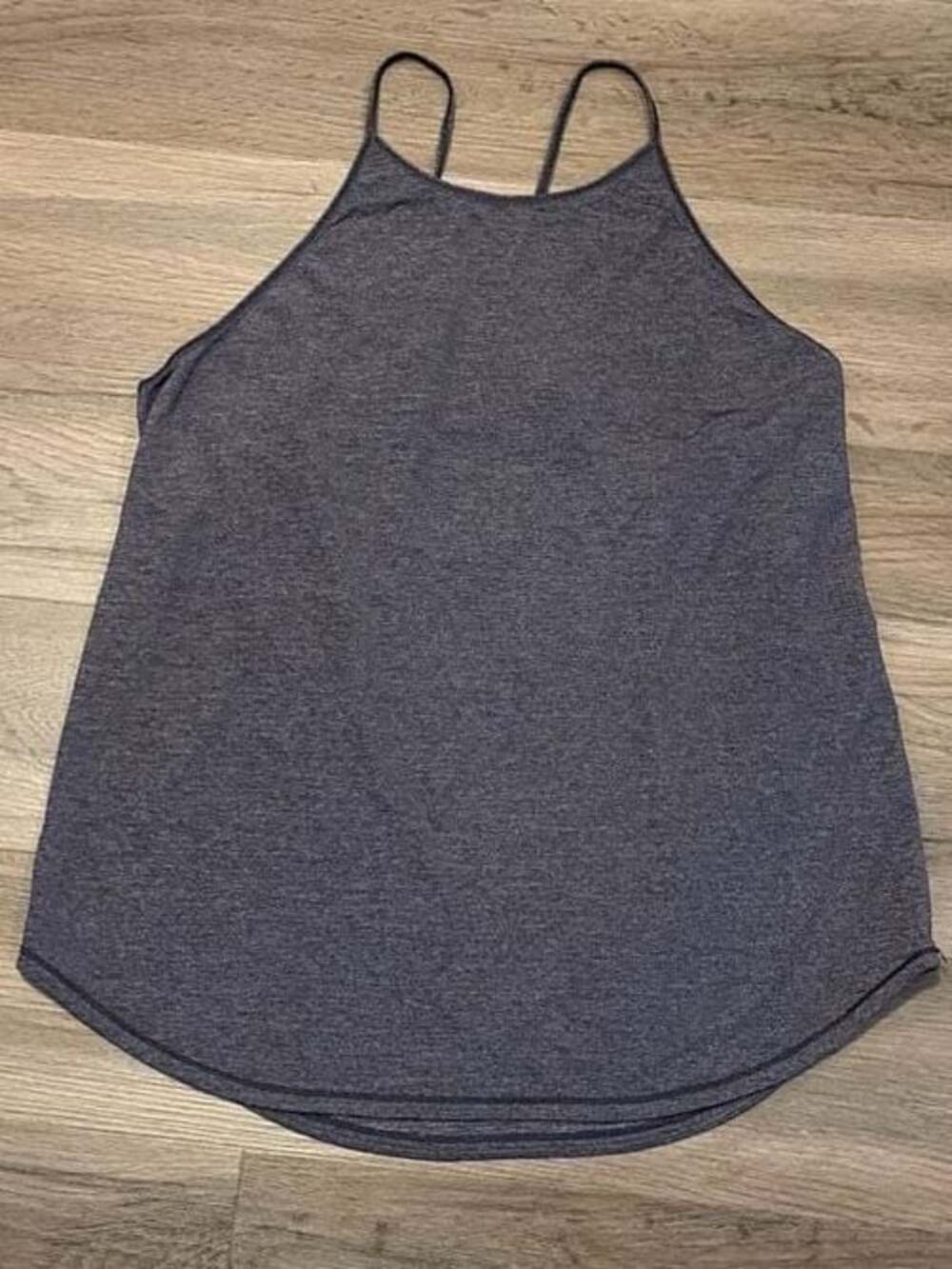 Lululemon Wild Tank Heathered Dark Purple High Neck Racerback